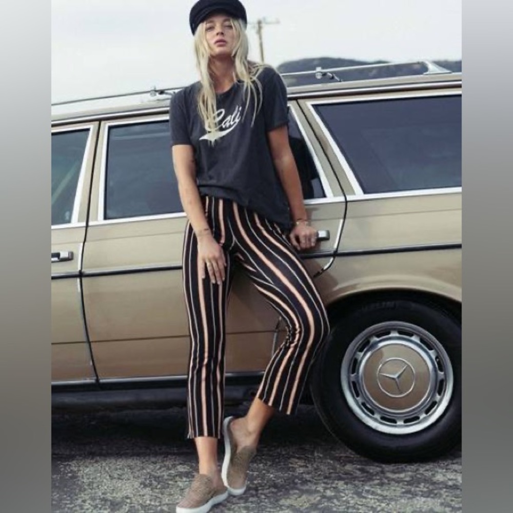 Billabong sundown striped cropped stretchy pant